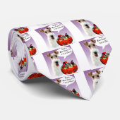 Wire Fox Terrier Halloween Snoep Stropdas (Opgerold)
