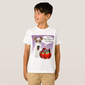 Wire Fox Terrier Halloween Snoep T-shirt (Voorkant volledig)