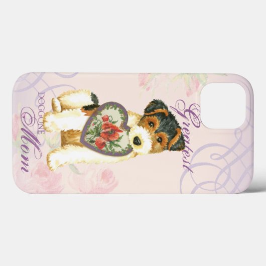 Wire Fox Terrier Heart Mam Case-Mate iPhone Case (Achterkant (horizontaal))