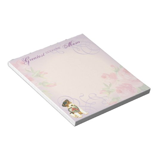 Wire Fox Terrier Heart Mam Notitieblok (Schuin)