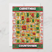 Wire Fox Terrier Hond Countdown Kerst Advent Feestdagenkaart (Voorkant)