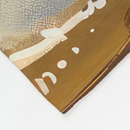 Wire Fox Terrier Hond Kerstfeest Fleece Deken (Hoek)