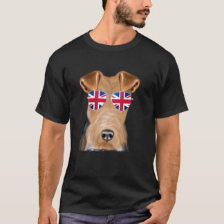Wire Fox Terrier Hond Verenigd Koninkrijk Zonnebri T-shirt