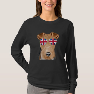 Wire Fox Terrier Hond Verenigd Koninkrijk Zonnebri T-shirt