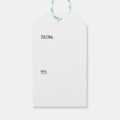 Wire Fox Terrier hondenras Kerststerren Cadeaulabel (Achterkant)