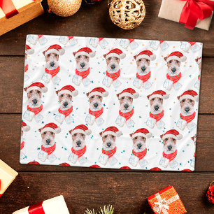 Wire Fox Terrier hondenras Kerststerren Fleece Deken
