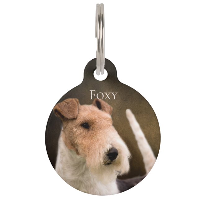 Wire Fox Terrier Huisdierpenning (Voorkant)