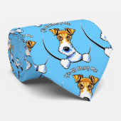 Wire Fox Terrier IAAM Stropdas (Opgerold)