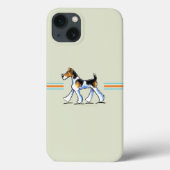 Wire Fox Terrier in beweging Case-Mate iPhone Case (Achterkant)