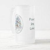 Wire Fox Terrier-kerstcadeautjes Matglas Bierpul (Voorkant links)