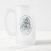 Wire Fox Terrier-kerstcadeautjes Matglas Bierpul (Links)