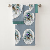 Wire Fox Terrier Kerstmis Bad Handdoek (Insitu)