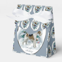 Wire Fox Terrier Kerstmis Bedankdoosjes
