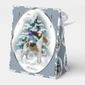 Wire Fox Terrier Kerstmis Bedankdoosjes (Achterkant)