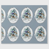 Wire Fox Terrier Kerstmis Cadeaupapier (Vlak)