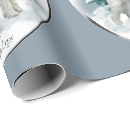 Wire Fox Terrier Kerstmis Cadeaupapier (Rol Hoek)