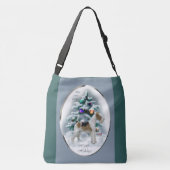 Wire Fox Terrier Kerstmis Crossbody Tas (Achterkant)