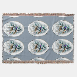 Wire Fox Terrier Kerstmis Deken