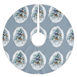 Wire Fox Terrier Kerstmis Kerstboom Rok