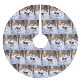 Wire Fox Terrier Laat het sneeuwen Kerstmis Kerstboom Rok