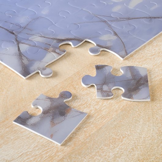 Wire Fox Terrier Laat het sneeuwen Kerstmis Legpuzzel (Zijkant)