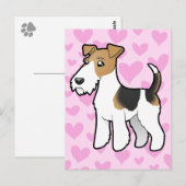 Wire Fox Terrier Love Briefkaart (Voorkant / Achterkant)