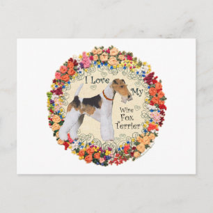 Wire Fox Terrier Love Briefkaart