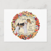 Wire Fox Terrier Love Briefkaart (Voorkant)