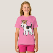 Wire Fox Terrier Love T-shirt (Voorkant volledig)
