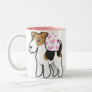 Wire Fox Terrier Love Tweekleurige Koffiemok