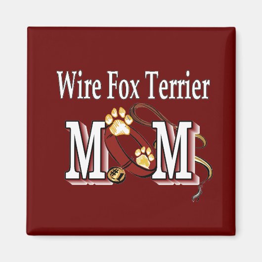Wire Fox Terrier Ma Gifts Magneet (Voorkant)