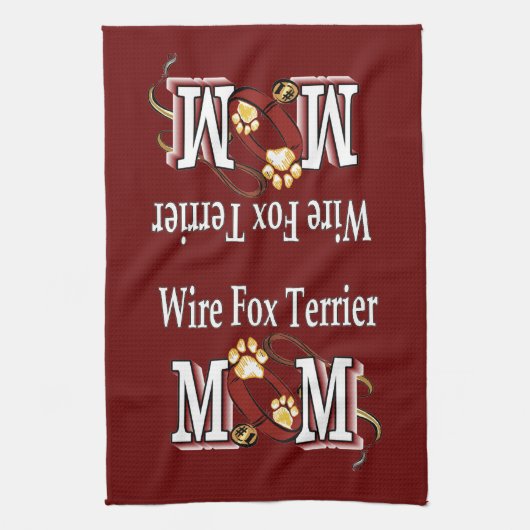 Wire Fox Terrier Ma Gifts Theedoek (Verticaal)