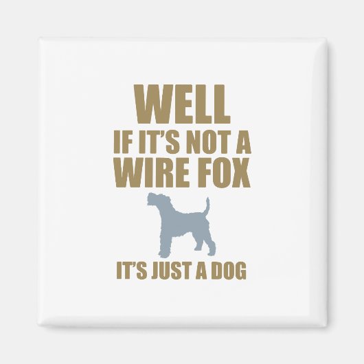 Wire Fox Terrier Magneet (Voorkant)