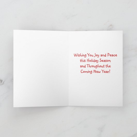 Wire Fox Terrier Open Gifts Kerstmis Feestdagen Kaart (Binnen)