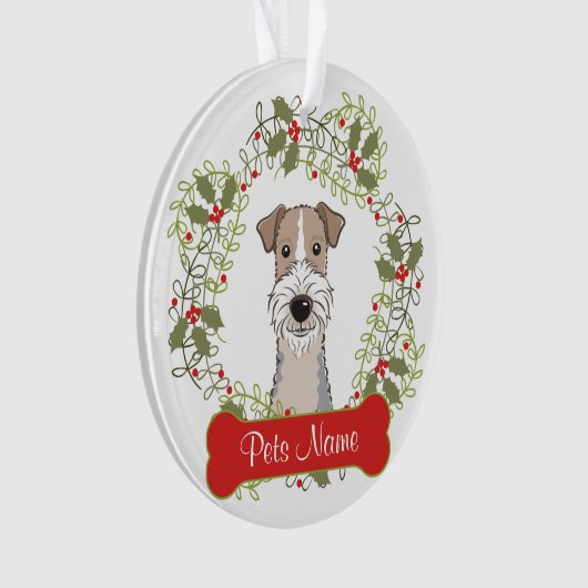 Wire Fox Terrier Ornament (voorkant)