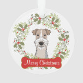 Wire Fox Terrier  Ornament (achterkant)