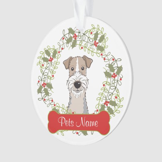 Wire Fox Terrier Ornament (voorkant)