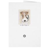 Wire fox terrier Painting - Cute Original Dog Art (Achterkant)