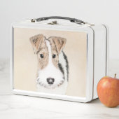 Wire fox terrier Painting - Cute Original Dog Art (In situ)