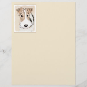 Wire fox terrier Painting - Cute Original Dog Art