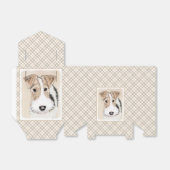 Wire fox terrier Painting - Cute Original Dog Art Bedankdoosjes (Uitgevouwen)