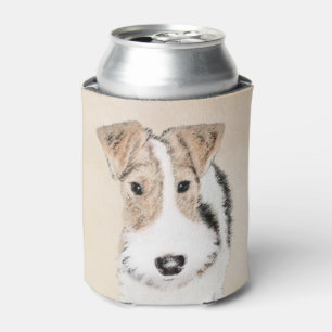 Wire fox terrier Painting - Cute Original Dog Art Blikjeskoeler