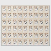 Wire fox terrier Painting - Cute Original Dog Art Cadeaupapier (Vlak)