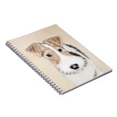 Wire fox terrier Painting - Cute Original Dog Art Notitieboek (Rechterzijde)