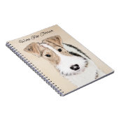 Wire fox terrier Painting - Cute Original Dog Art Notitieboek (Rechterzijde)