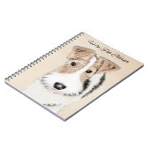 Wire fox terrier Painting - Cute Original Dog Art Notitieboek (Linkerzijde)