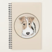 Wire fox terrier Painting - Cute Original Dog Art Planner (Voorkant)