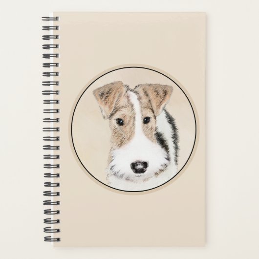 Wire fox terrier Painting - Cute Original Dog Art Planner (Voorkant)