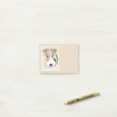 Wire fox terrier Painting - Cute Original Dog Art Post-it® Notes (Op bureau)