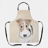Wire fox terrier Painting - Cute Original Dog Art Schort (Voorkant)